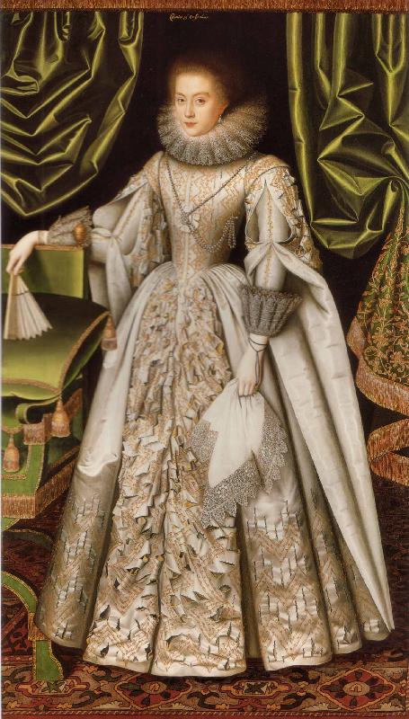 William Larkin Portrait of Diana Cecil Spain oil painting art